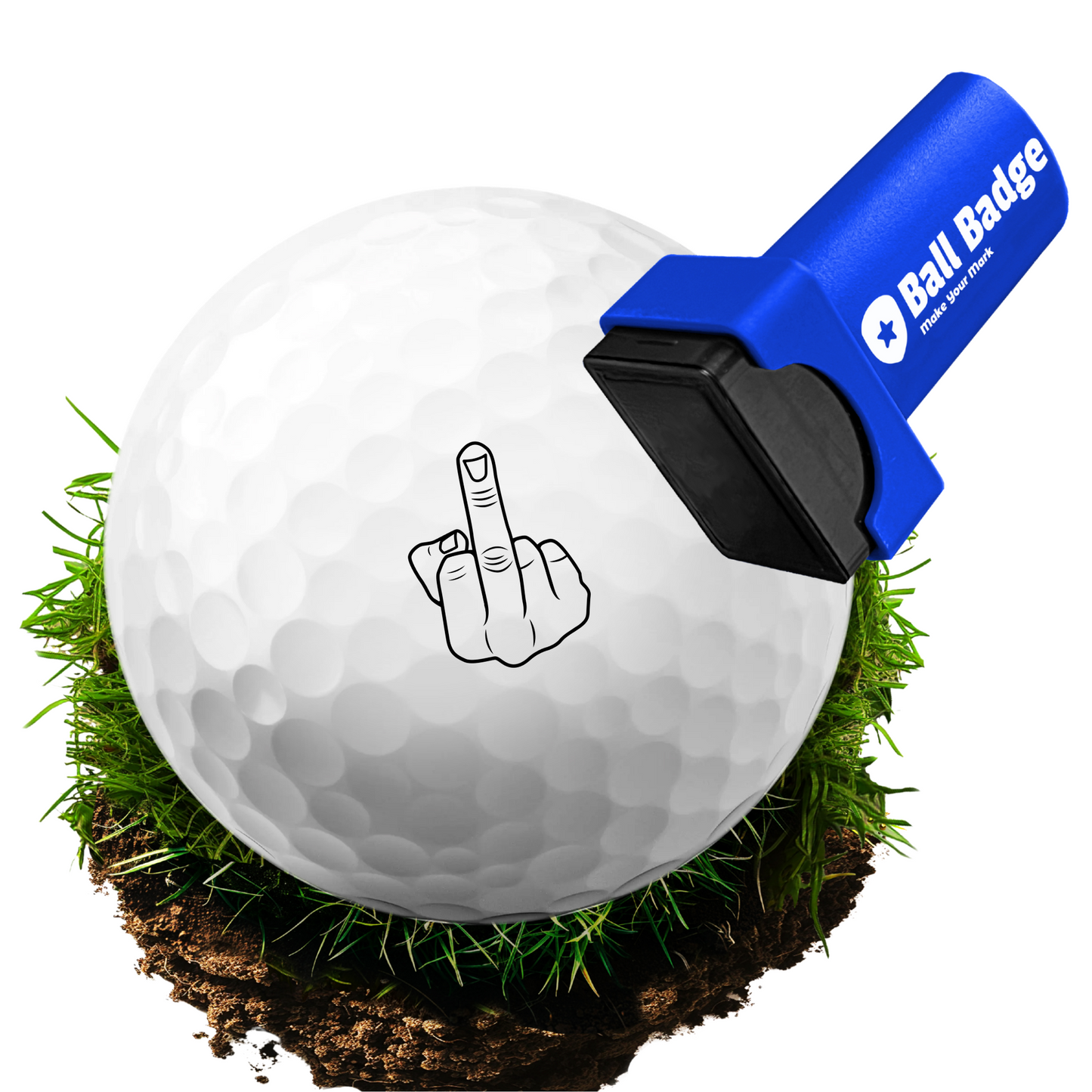 Ball Badge - Golf Ball Stamp, Self-Inking Golf Ball Stamper, Golf Ball Marker, Reusable Golf Ball Marking Tool to Identify Golf Balls - Funny Series