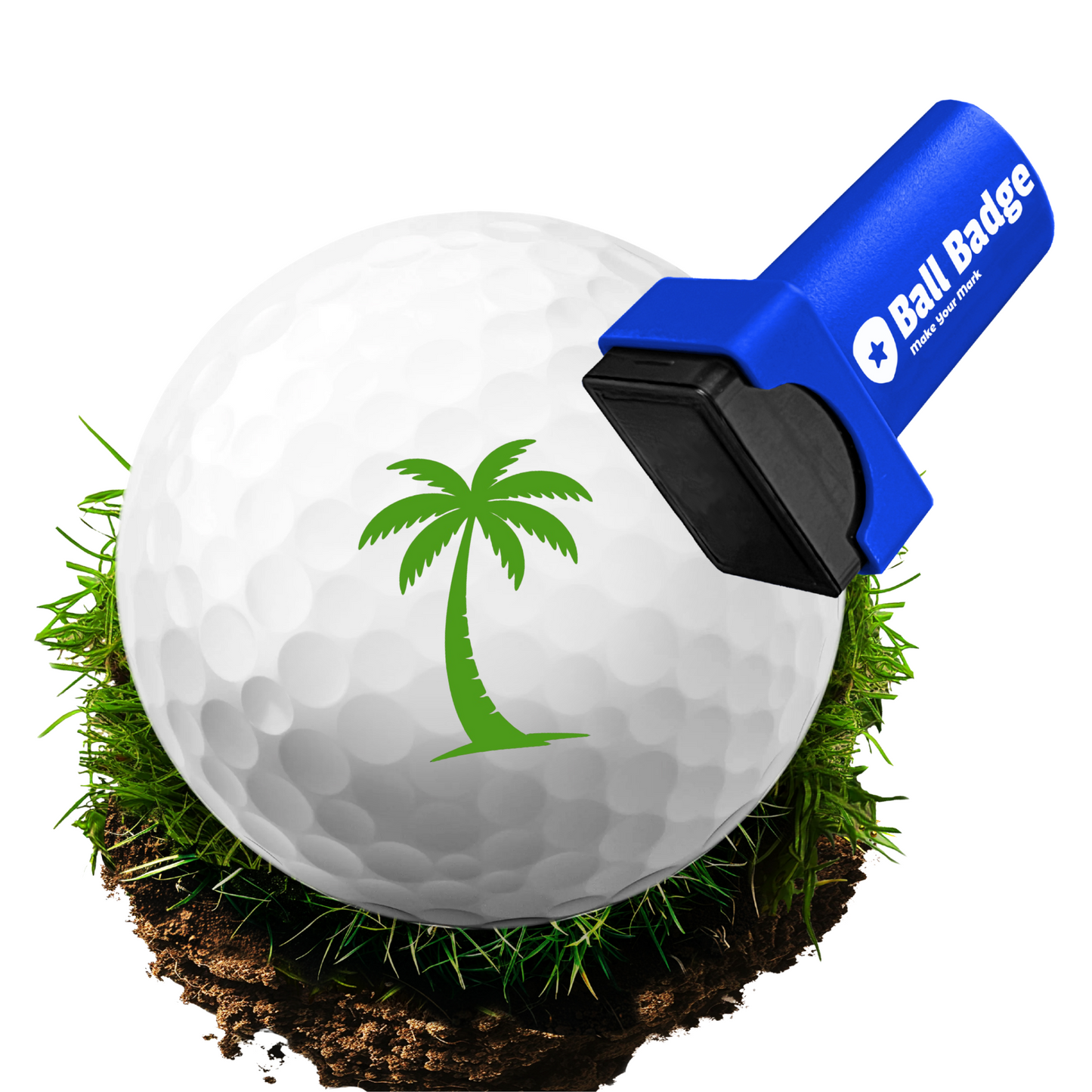 Ball Badge - Golf Ball Stamp, Self-Inking Golf Ball Stamper, Golf Ball Marker, Reusable Golf Ball Marking Tool to Identify Golf Balls - Reusable Ink Stamp for Golf Balls - Golf Series