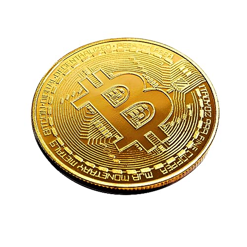 Collector's Edition Bitcoin Coin - Commemorative Cryptocurrency Collectible in Protective Acrylic Display Case - Perfect for Crypto Enthusiasts, Coin Collectors, and Gifts