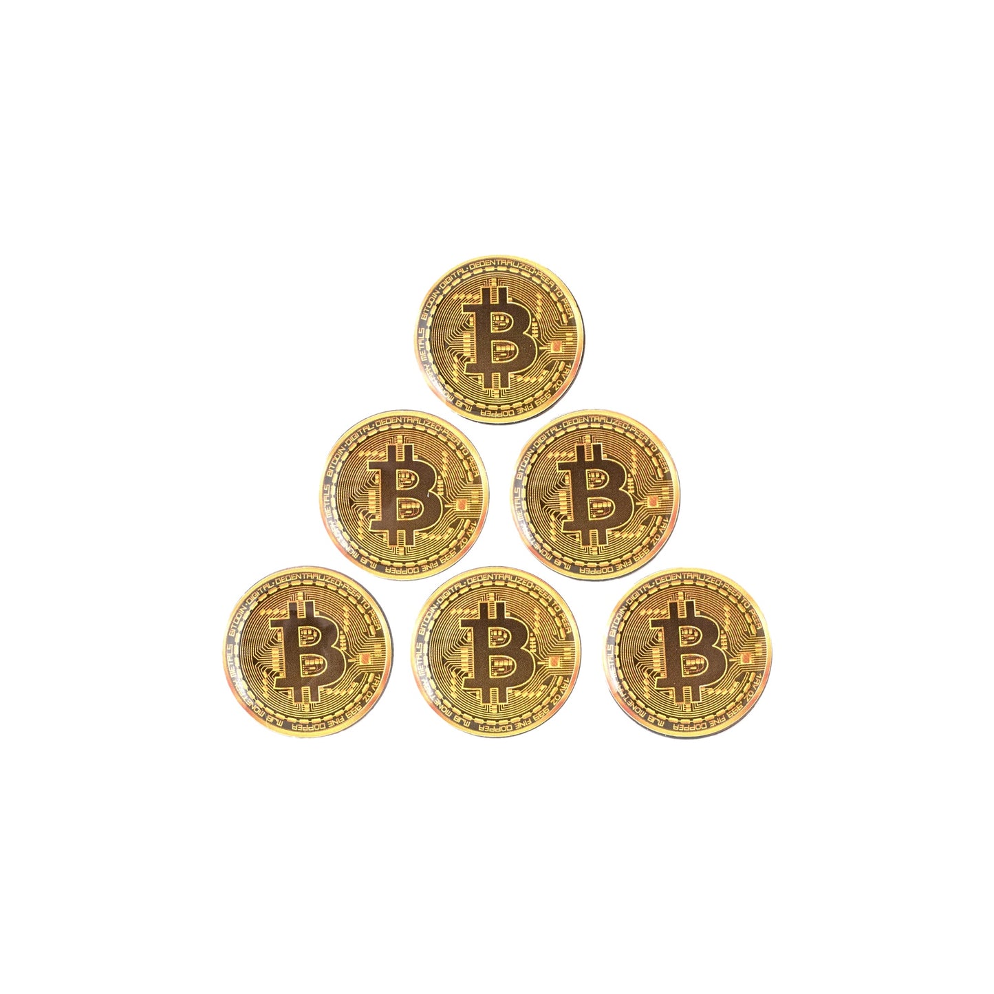 HODL 21 Bitcoin Golf Ball Markers Value Pack - Works with Most Hat Magnetic Clips and Divot Repair Tools Men and Women Golf Gift Accessories Funny Ball Mark Bulk Lot of Bitcoin Ball Markers