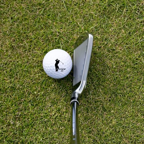 Ball Badge - Golf Ball Stamp, Self-Inking Golf Ball Stamper, Golf Ball Marker, Reusable Golf Ball Marking Tool to Identify Golf Balls - Reusable Ink Stamp for Golf Balls - Golf Series