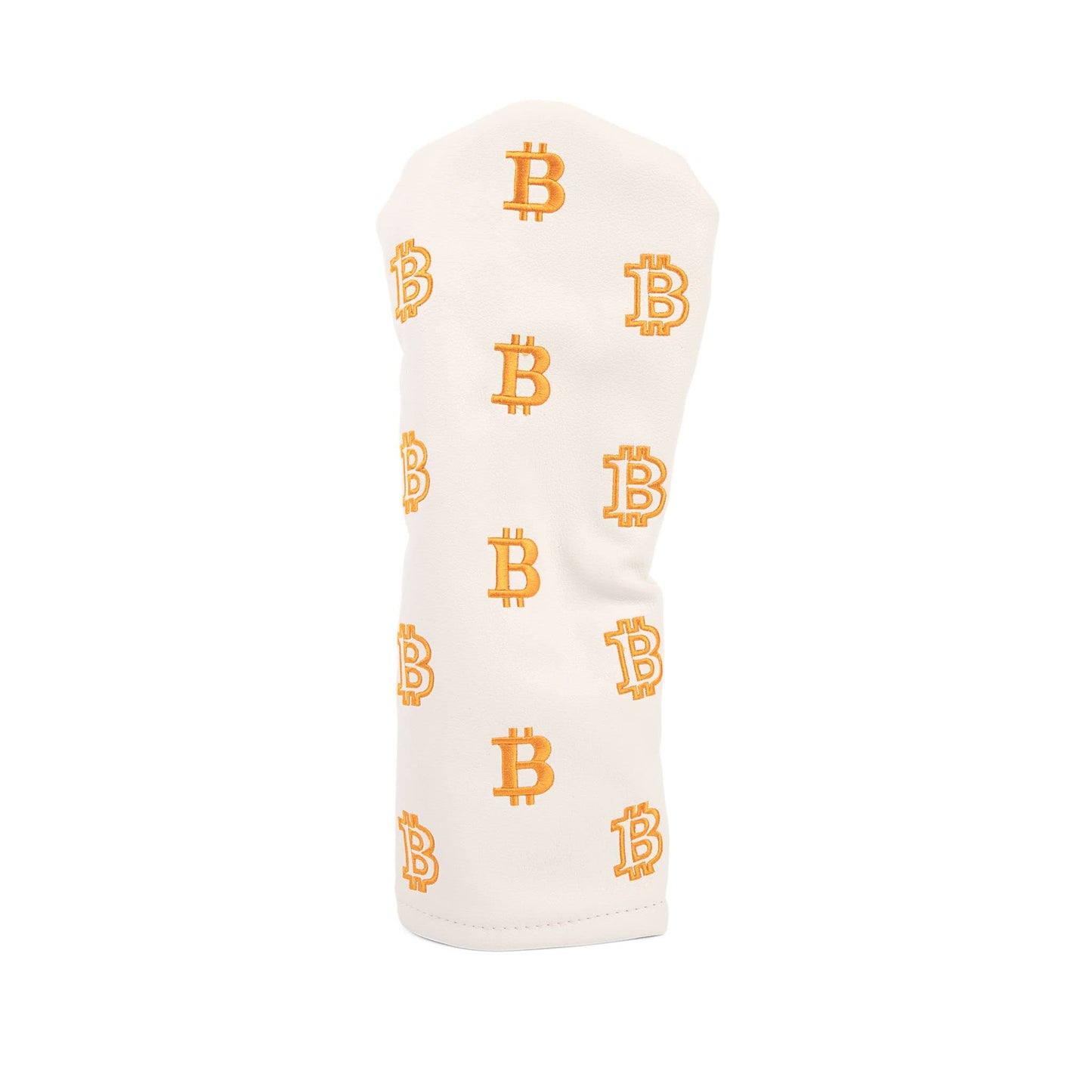 Bitcoin Golf Driver Headcover - Leather Golf Club Covers - HODL 21 Head Cover Golf Accessories