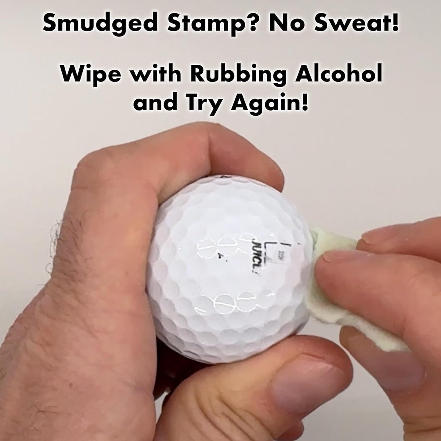 Ball Badge - Golf Ball Stamp, Self-Inking Golf Ball Stamper, Golf Ball Marker, Reusable Golf Ball Marking Tool to Identify Golf Balls, Reusable Ink Stamp for Golf Balls - America Series
