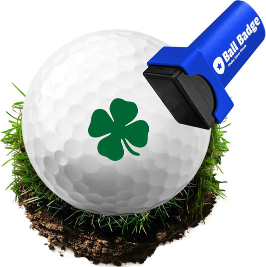 Ball Badge - Golf Ball Stamp, Self-Inking Golf Ball Stamper, Golf Ball Marker, Reusable Golf Ball Marking Tool to Identify Golf Balls, Reusable Ink Stamp - Icon Series