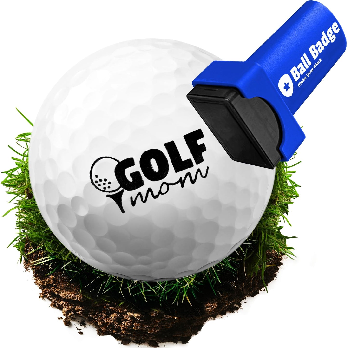 HODL 21 Ball Badge - Golf Ball Stamp, Self-Inking Golf Ball Stamper, Golf Ball Marker, Reusable Golf Ball Marking Tool to Identify Golf Balls - Moments & Message
