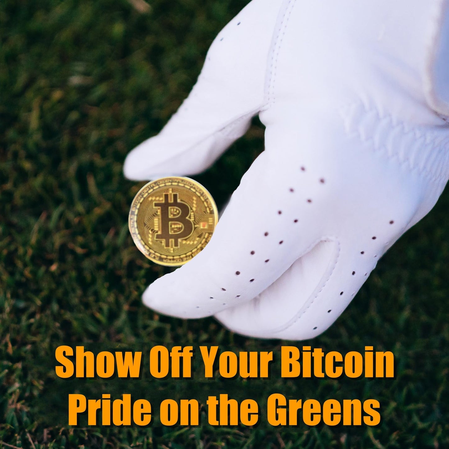 HODL 21 Bitcoin Golf Ball Markers Value Pack - Works with Most Hat Magnetic Clips and Divot Repair Tools Men and Women Golf Gift Accessories Funny Ball Mark Bulk Lot of Bitcoin Ball Markers