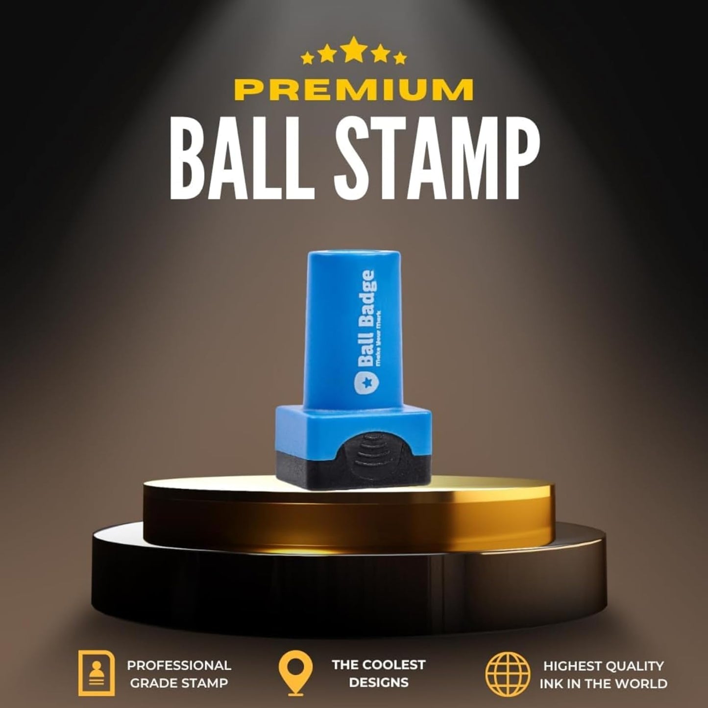 Ball Badge - Golf Ball Stamp, Self-Inking Golf Ball Stamper, Golf Ball Marker, Reusable Golf Ball Marking Tool to Identify Golf Balls - Funny Series