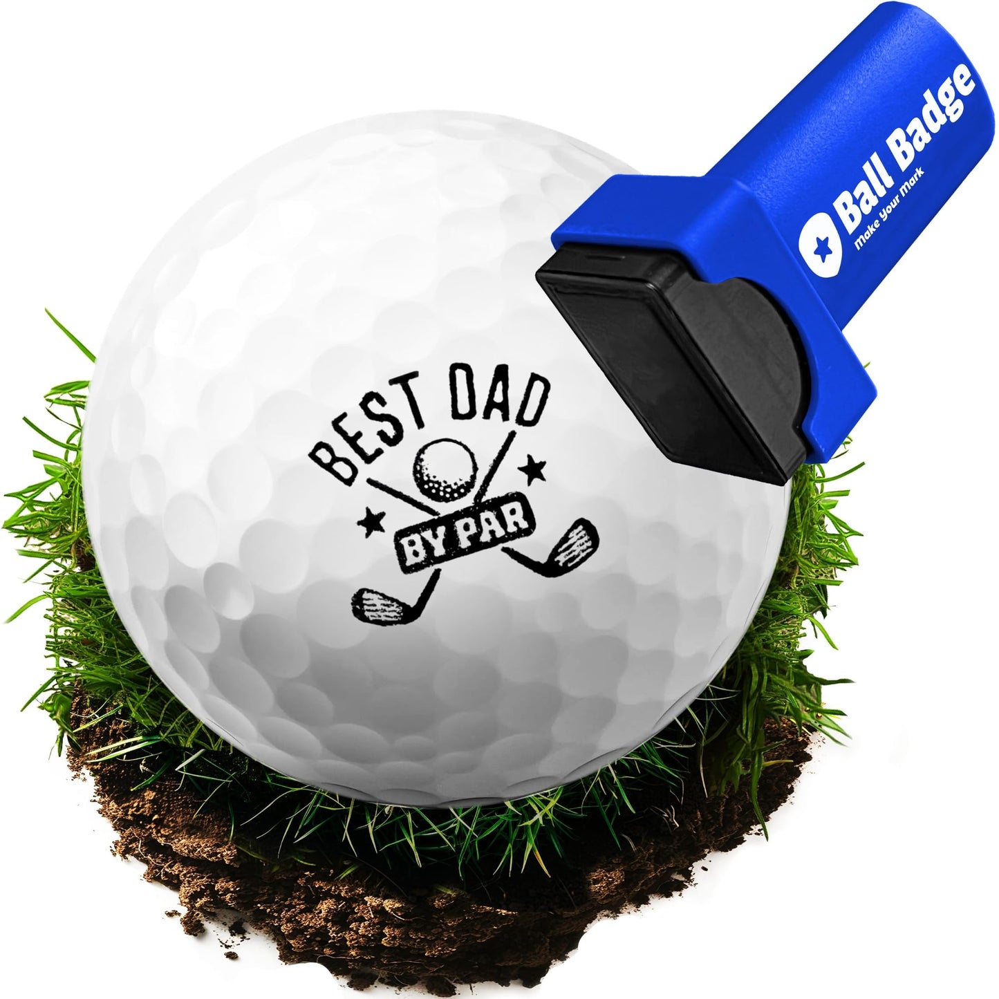 HODL 21 Ball Badge - Golf Ball Stamp, Self-Inking Golf Ball Stamper, Golf Ball Marker, Reusable Golf Ball Marking Tool to Identify Golf Balls - Moments & Message