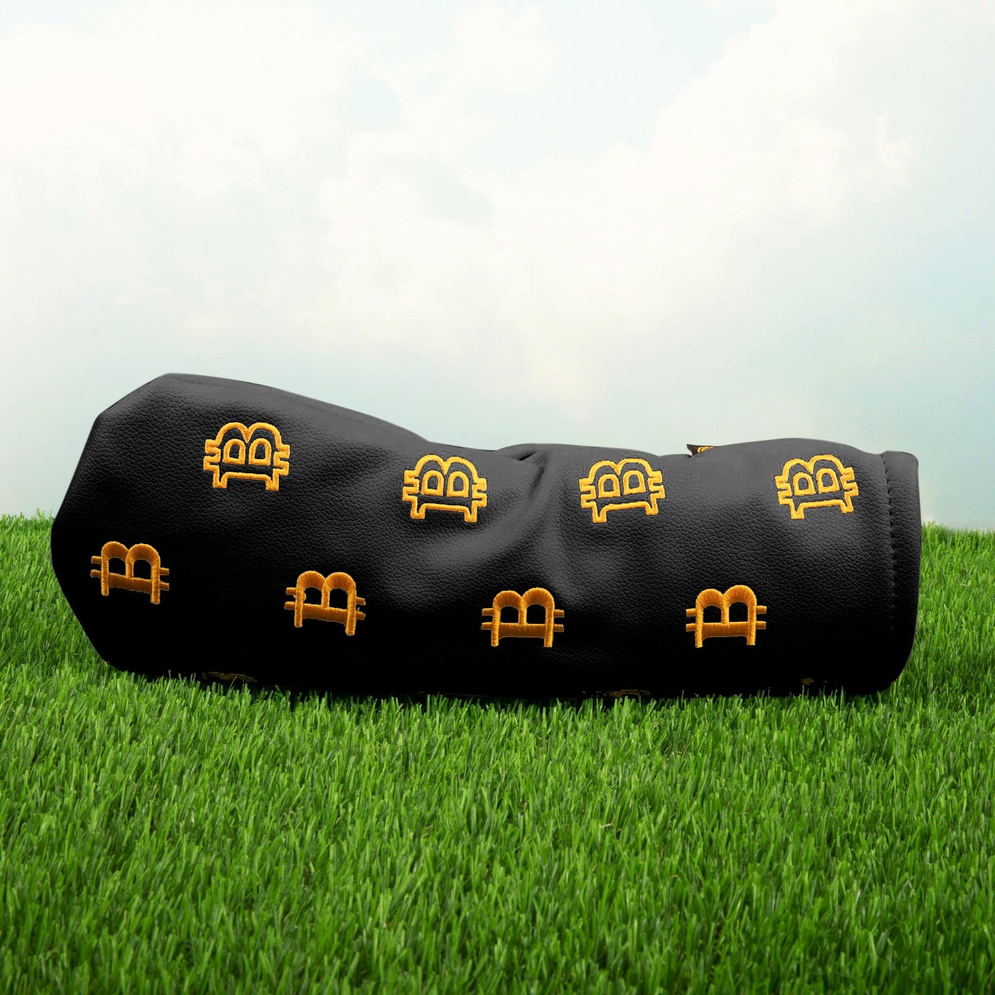 Bitcoin Golf Driver Headcover - Leather Golf Club Covers - HODL 21 Head Cover Golf Accessories