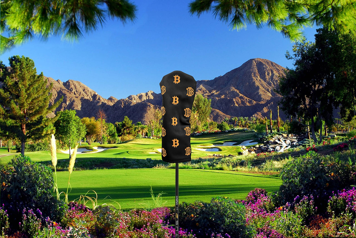 Bitcoin Golf Driver Headcover - Leather Golf Club Covers - HODL 21 Head Cover Golf Accessories