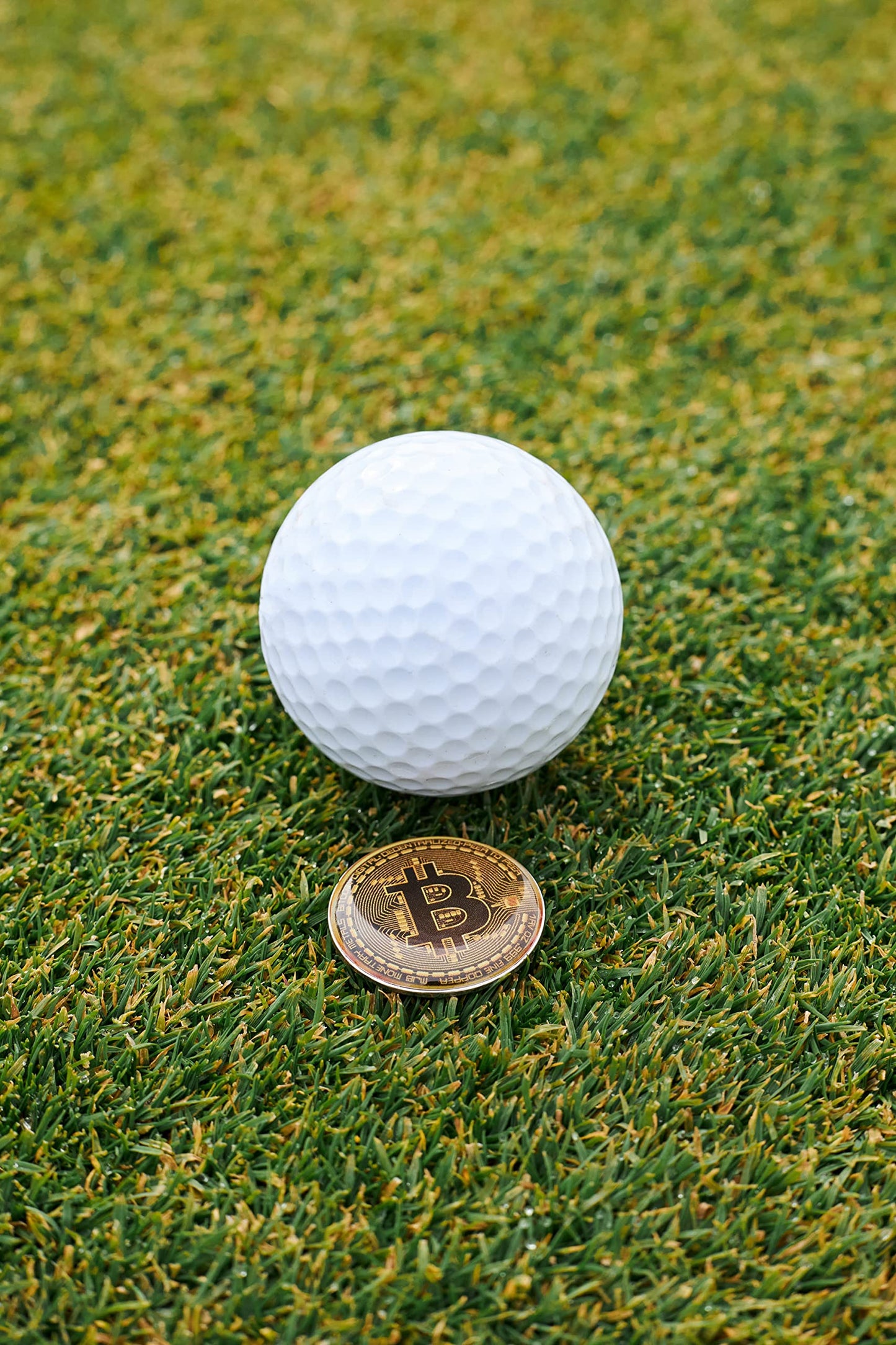 HODL 21 Bitcoin Golf Ball Markers Value Pack - Works with Most Hat Magnetic Clips and Divot Repair Tools Men and Women Golf Gift Accessories Funny Ball Mark Bulk Lot of Bitcoin Ball Markers