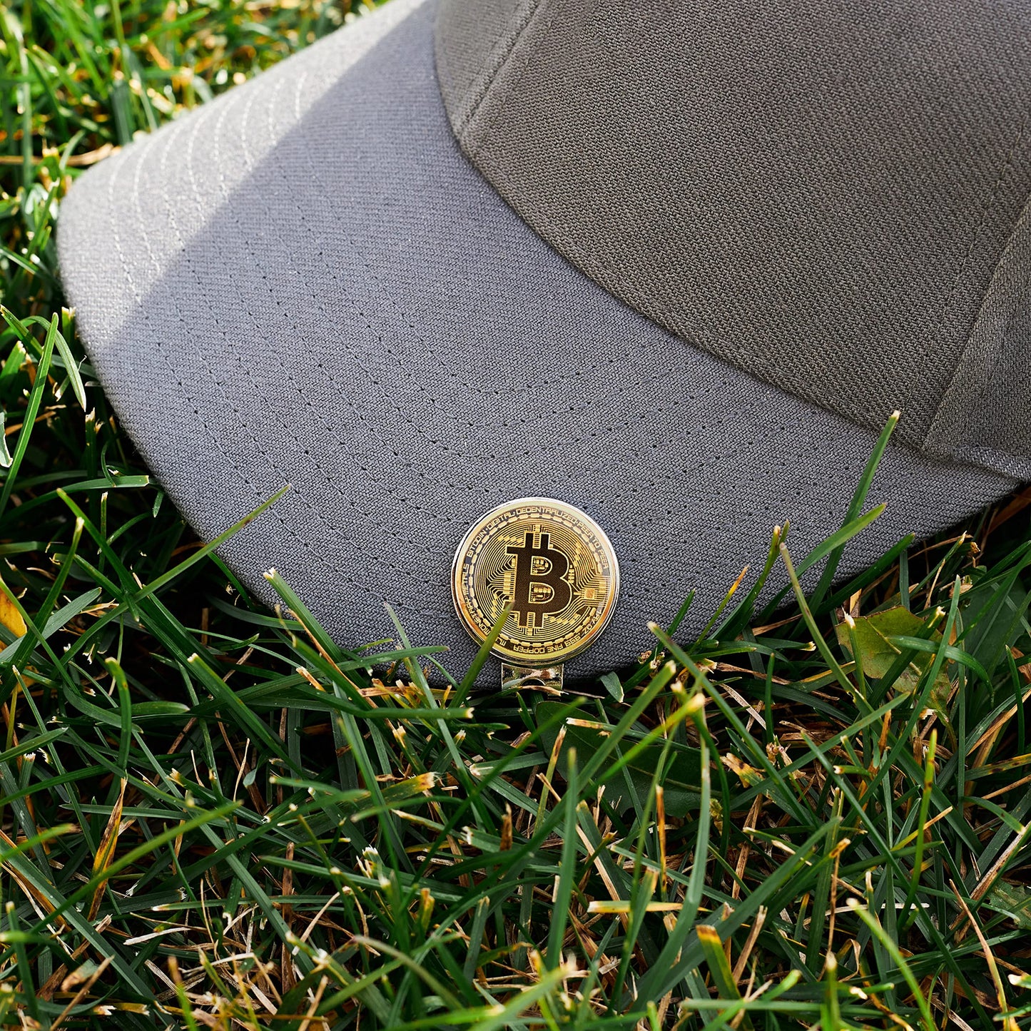 HODL 21 Bitcoin Golf Ball Marker with Magnetic Hat Clip Set - Men's and Women's Golf Accessories and Gift Ideas - 2 Bitcoin Ball Markers - Removable Attaches Easily to Golf Cap