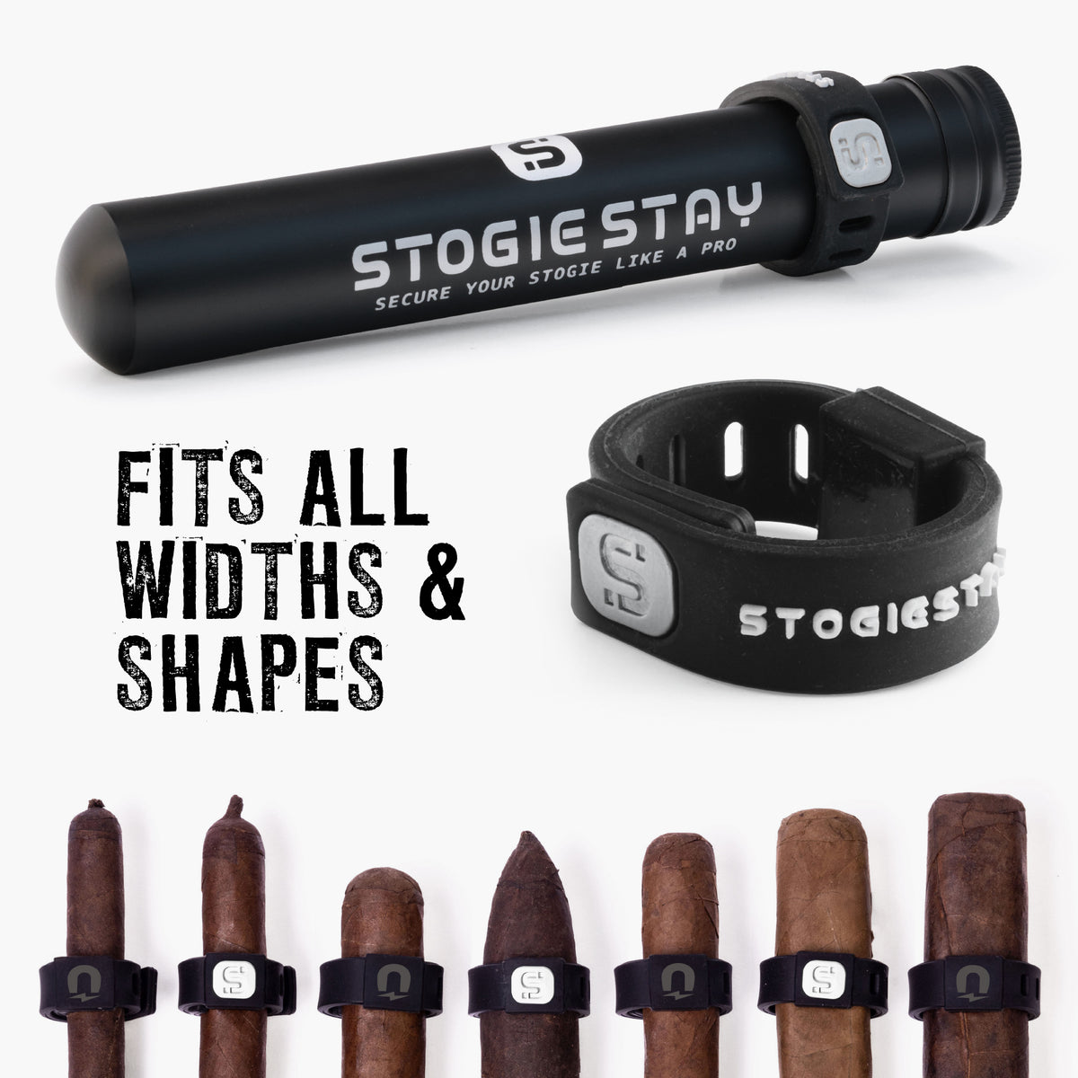 StogieStay Magnetic Stogie Holder - Portable Stogie Clip for Golf Carts & Accessories for Men - Premium Golf Gifts - Perfect for Fishing, Grilling, Camping & Sporting Events
